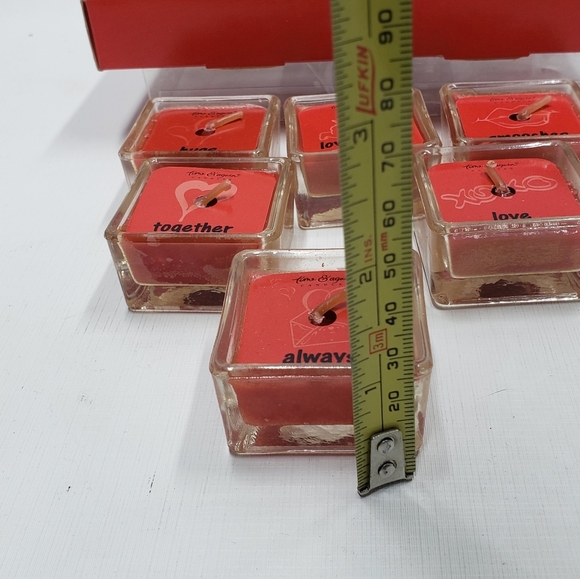 Ganz Time & Again Candle Red Votive Tealight Set Cinnamon Scented Valentines - Picture 14 of 16